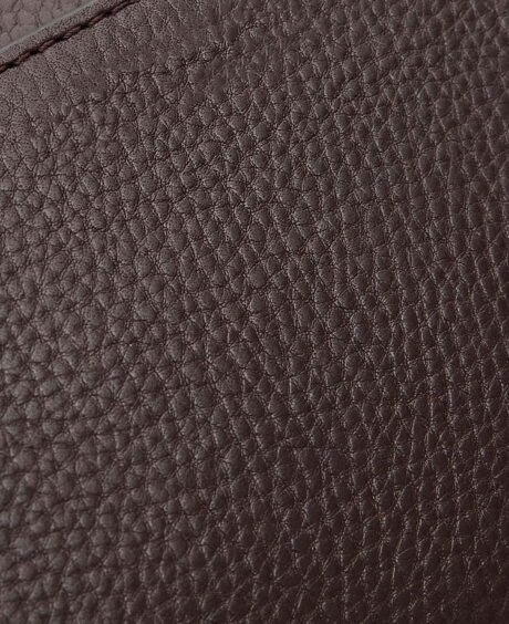 Brown leather wallet in box style