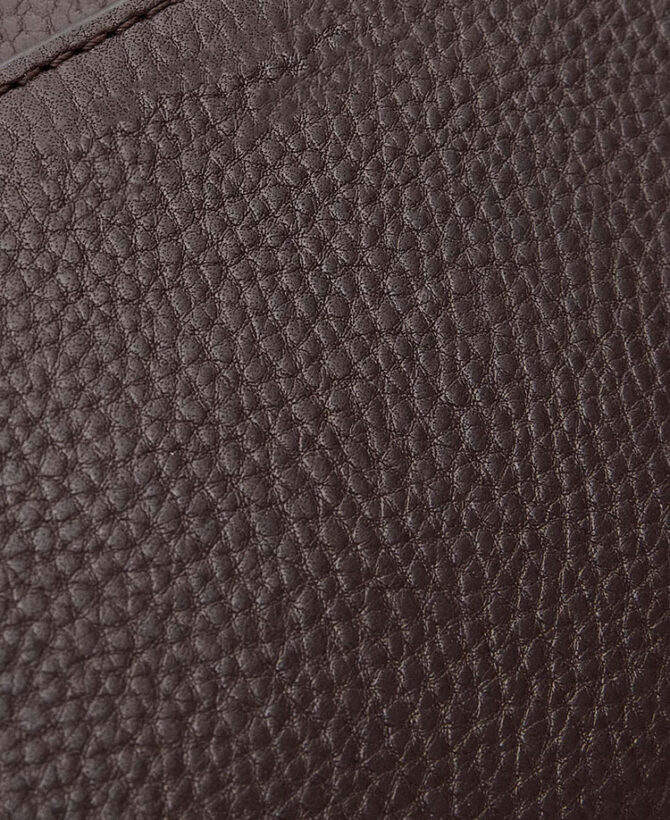 Brown leather wallet in box style