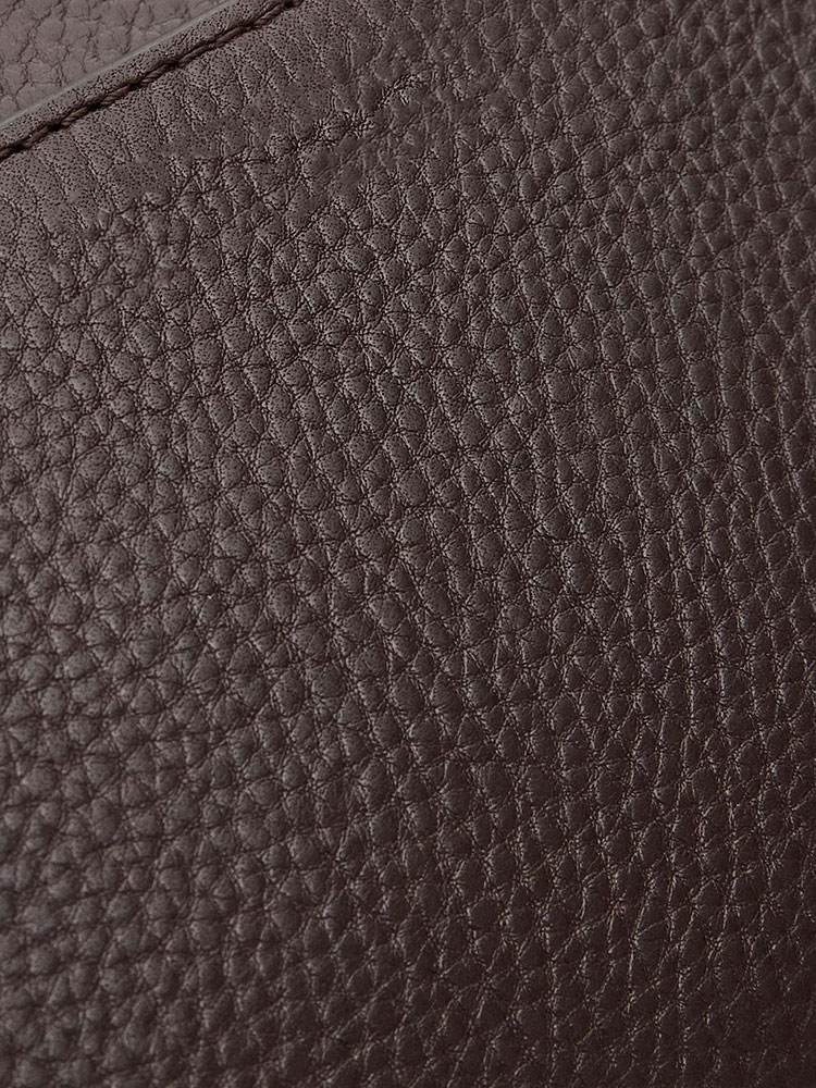 Brown leather wallet in box style