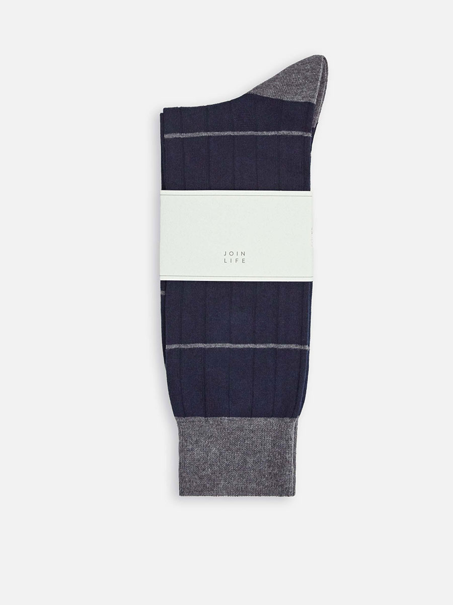 100% cotton ribbed socks