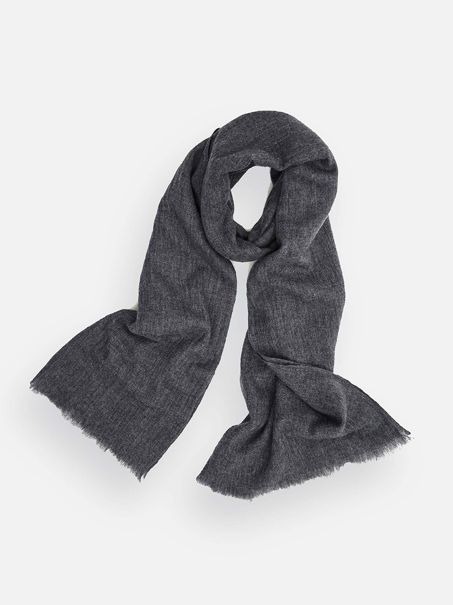 100% wool twill scarf