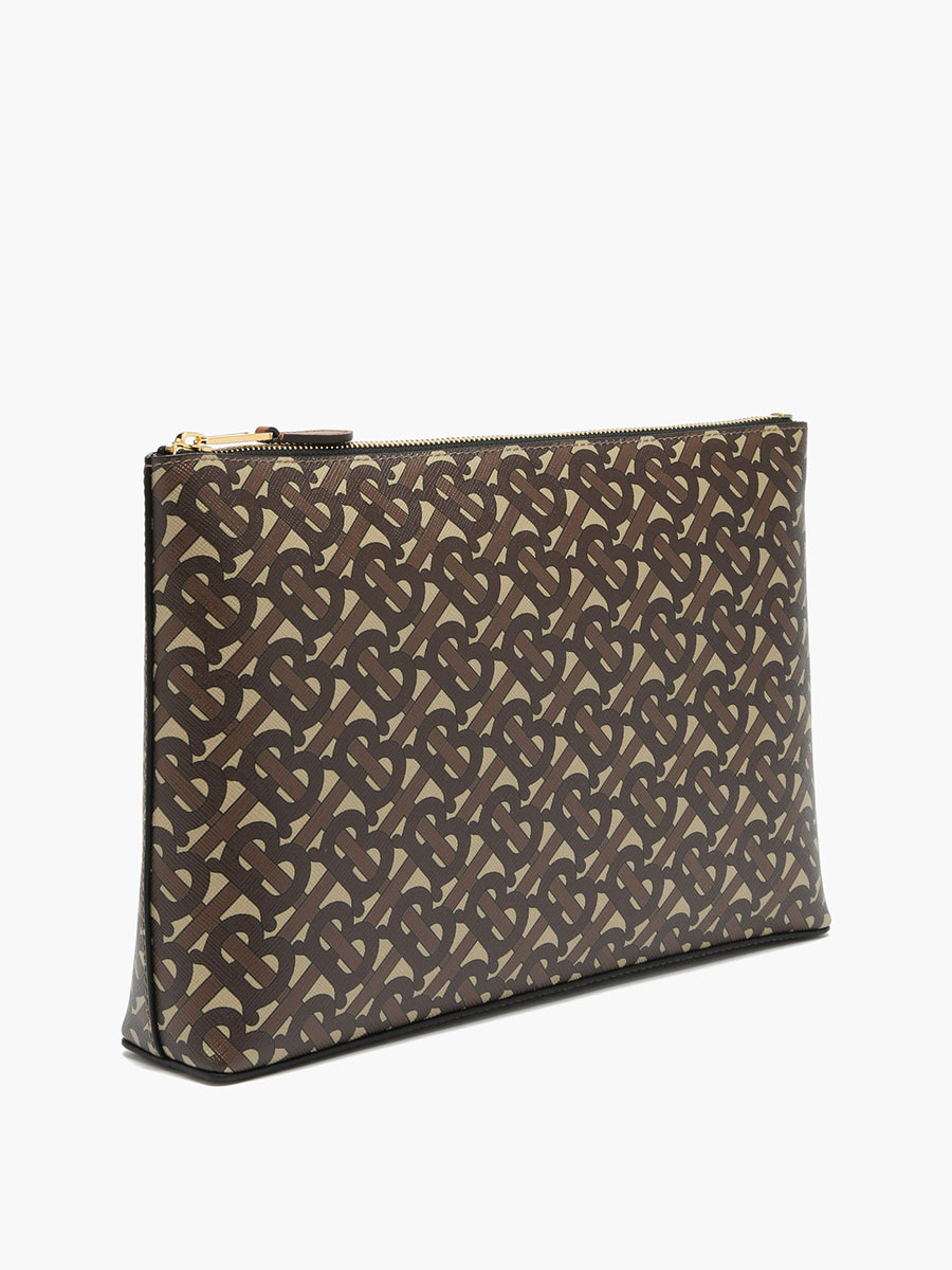Coated-canvas pouch