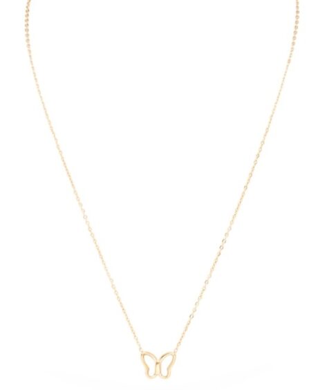 MOP Petite Butterfly Pendant Necklace