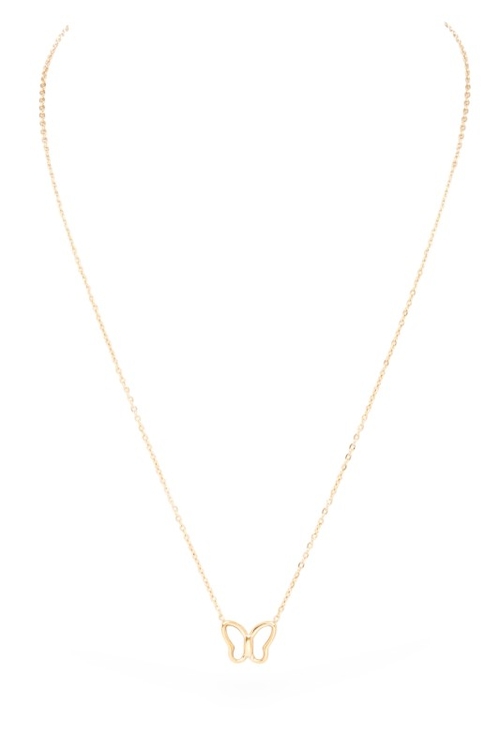 MOP Petite Butterfly Pendant Necklace