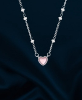 Pearl Heart Pendant Necklace