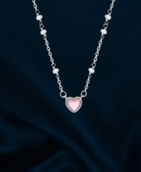 Pearl Heart Pendant Necklace