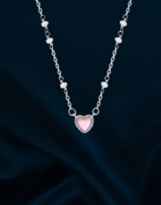 Pearl Heart Pendant Necklace